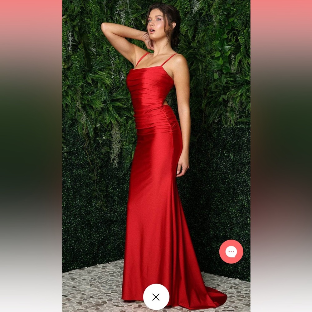 Nox Anabel - Ruched Strappy Back Evening Dress Size 0
